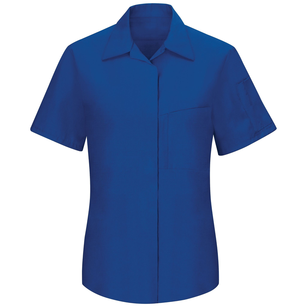 Women's Short Sleeve Performance Plus Shop Shirt with OilBlok Technology