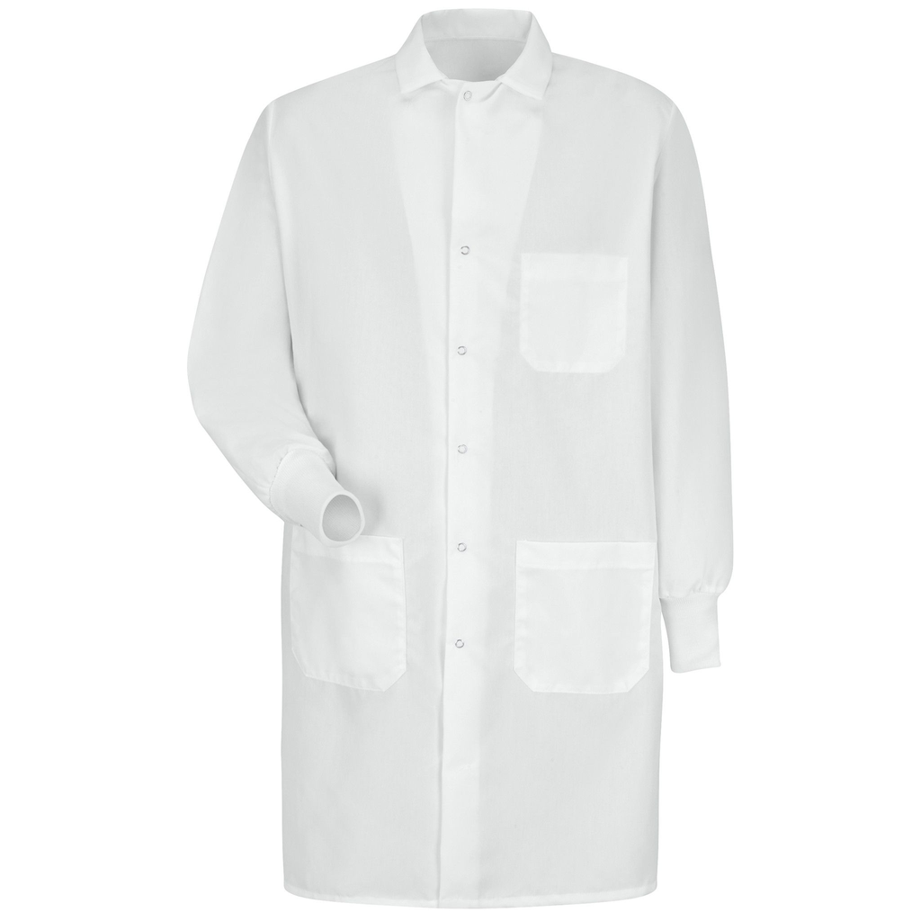 Unisex Specialized Cuffed Lab Coat with Interior Pocket