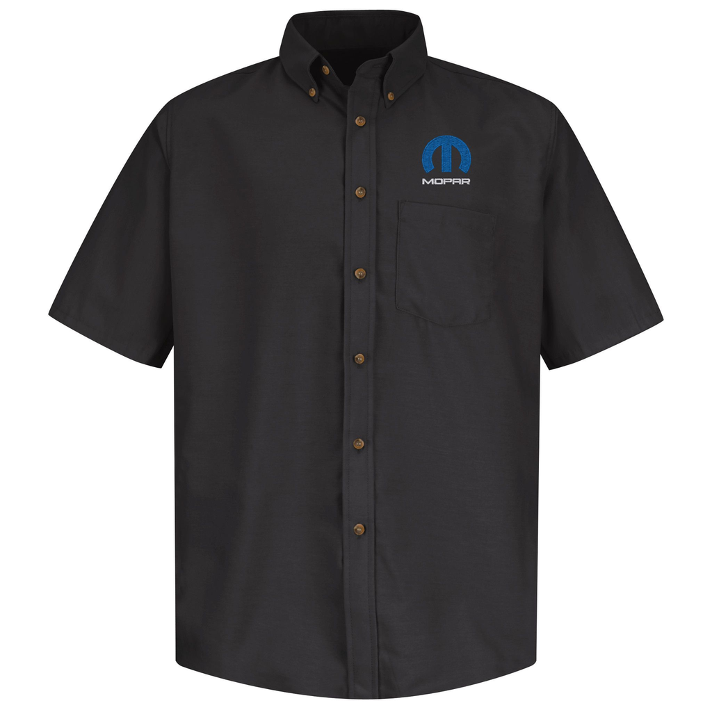Mopar Men's Short Sleeve Poplin Dress Shirt