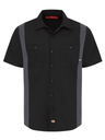 Men's Industrial Color Block Short-Sleeve Shirt