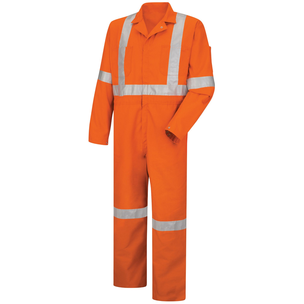 Hi-Visibility Zip-Front Coverall With CSA Compliant Reflective Trim
