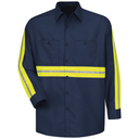 Long Sleeve Enhanced Visibility Industrial Work Shirt