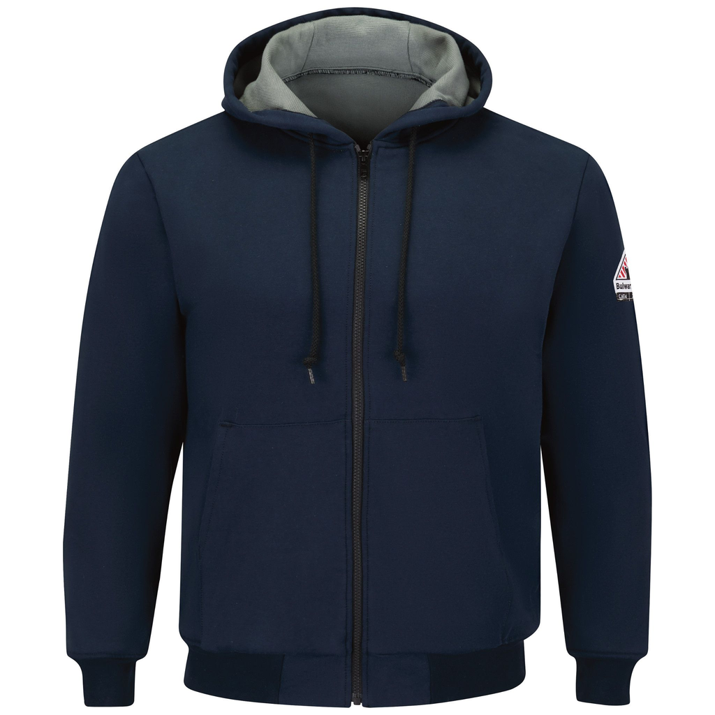 Men's Thermal Lined Zip-Front Hooded Sweatshirt