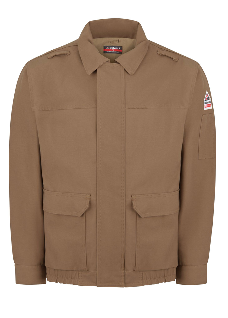 Brown Duck Lined Bomber Jacket