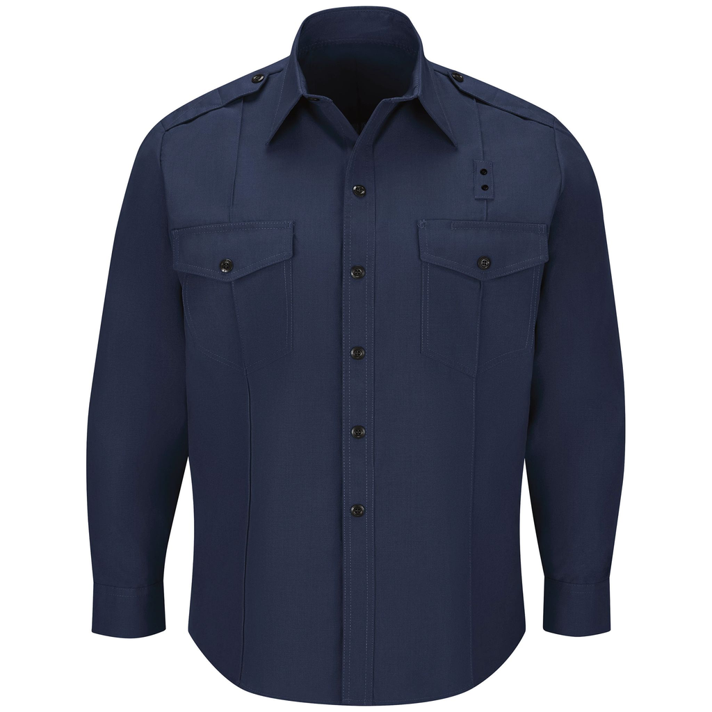 Men's Non-FR 100% Cotton Classic Long Sleeve Fire Chief Shirt
