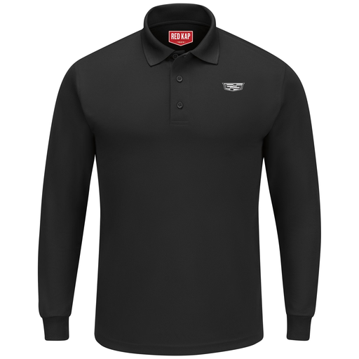 Cadillac® Men's Performance Knit Long Sleeve Core Polo