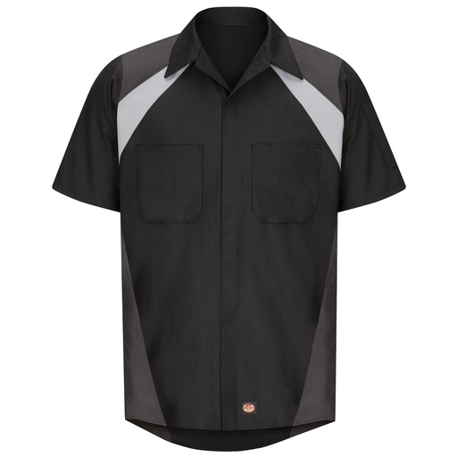 Men's Short Sleeve Tri-Color Shop Shirt