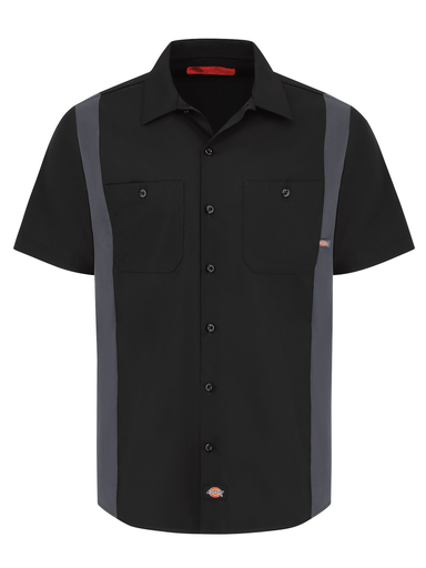 Men's Industrial Color Block Short-Sleeve Shirt
