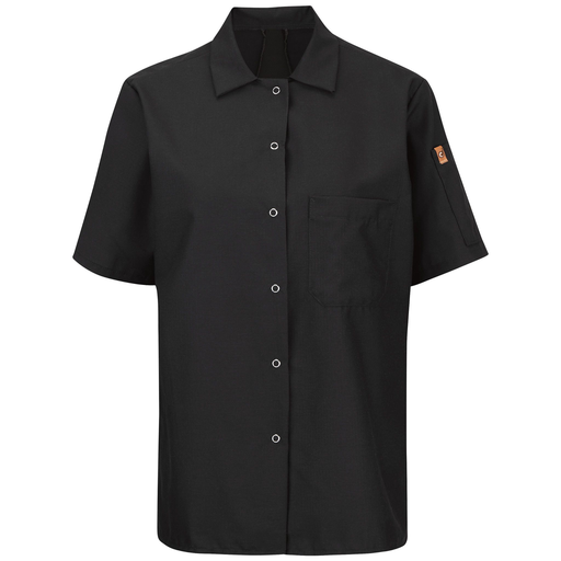 Women's Short Sleeve Cook Shirt with OilBlok + MIMIX®