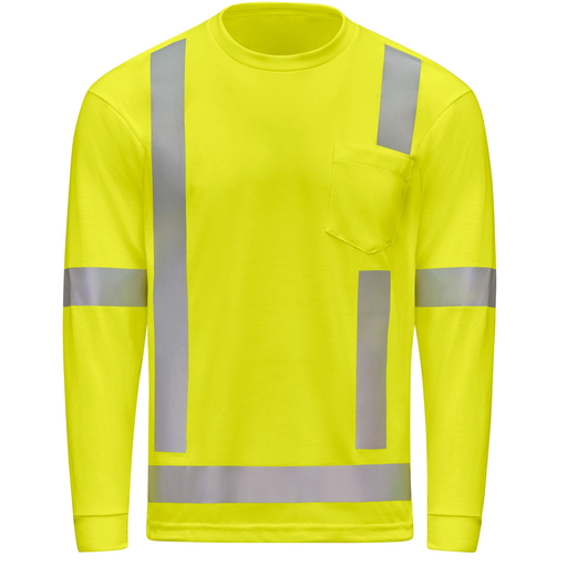 Hi-Visibility Long Sleeve Performance Core Tee, Type R, Class 3