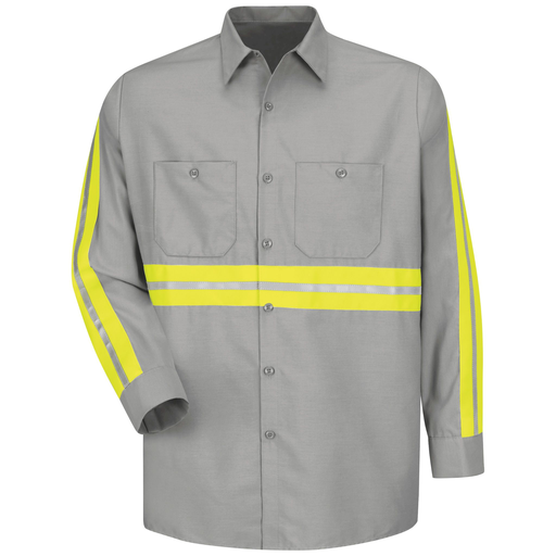 Long Sleeve Enhanced Visibility Industrial Work Shirt