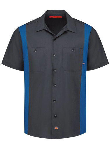 Men's Industrial Color Block Short-Sleeve Shirt